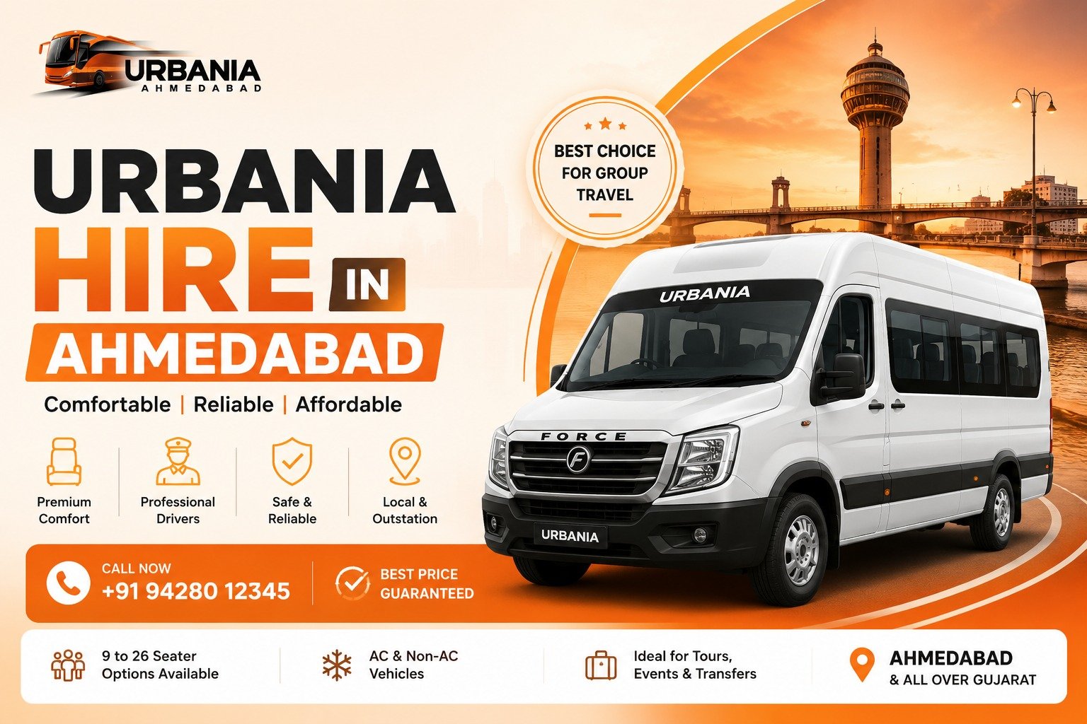 The Ultimate Guide to Urbania Hire in Ahmedabad for Group Travel