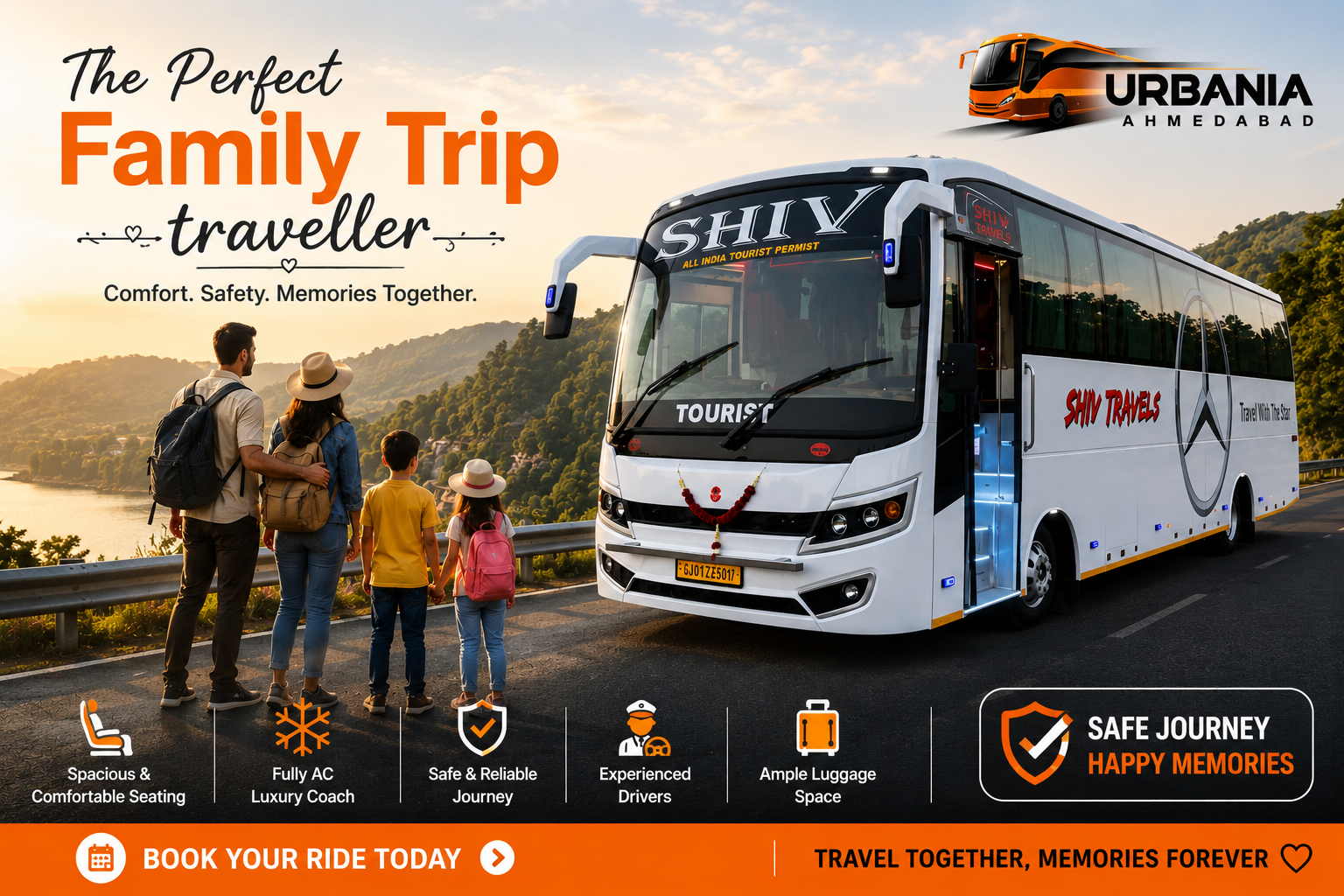 mini bus rent in ahmedabad