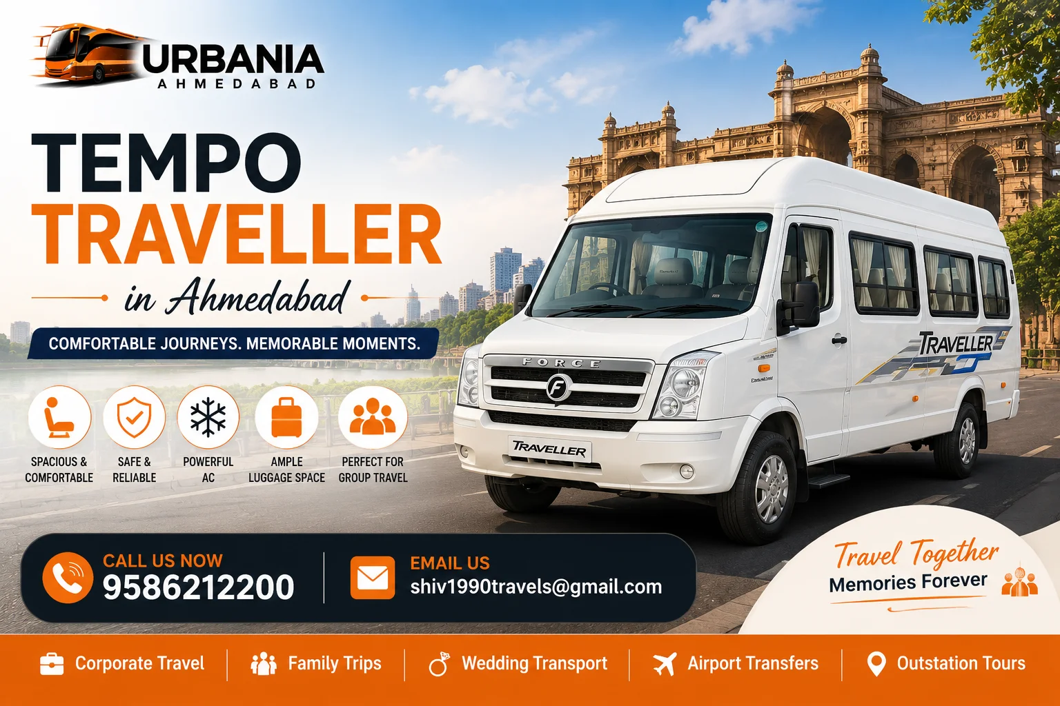 tempo traveller in ahmedabad